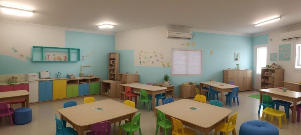 Crianças atentas a um contador de histórias em um ambiente de aprendizado lúdico e envolvente, destacando a importância do curso online de contação de histórias na educação infantil.