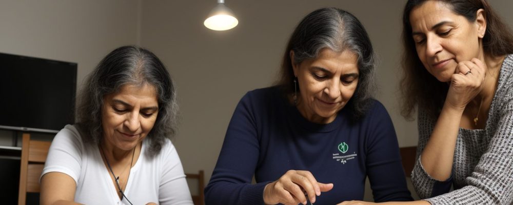 Imagem de um curso online de direitos e garantias fundamentais, com pessoas interagindo e aprendendo sobre os direitos humanos.