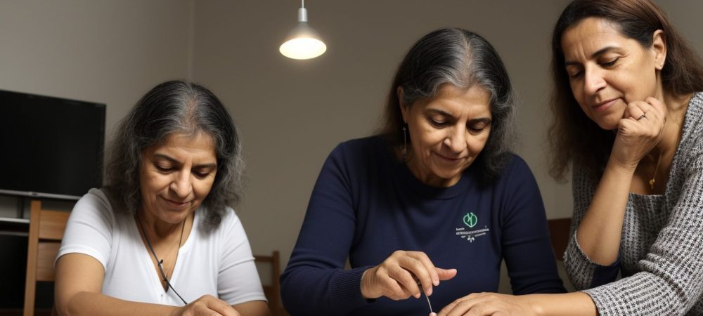 Imagem de um curso online de direitos e garantias fundamentais, com pessoas interagindo e aprendendo sobre os direitos humanos.