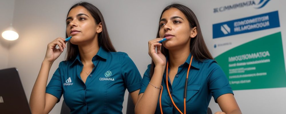 Representação visual de um curso online de recrutamento e seleção, com foco nas etapas do processo seletivo e técnicas de recrutamento por competências.