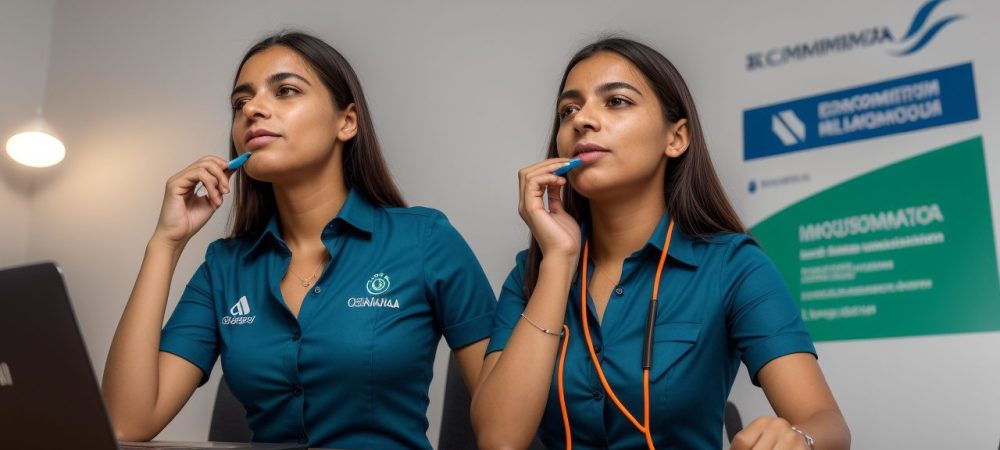 Representação visual de um curso online de recrutamento e seleção, com foco nas etapas do processo seletivo e técnicas de recrutamento por competências.