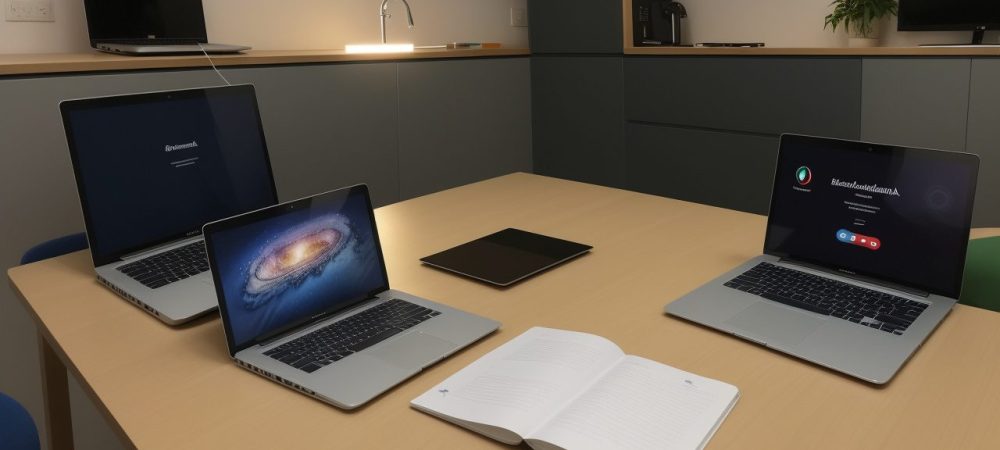 Servidora pública estudando em curso online de redação, aprendendo técnicas para aprimorar a comunicação