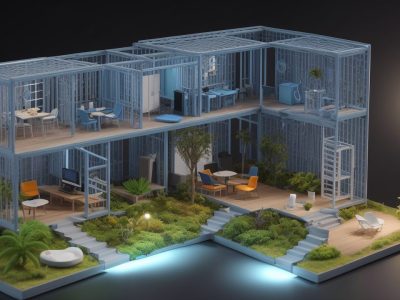 Estudantes aprendendo modelagem 3D em curso online de SketchUp, com foco em arquitetura e renderização.
