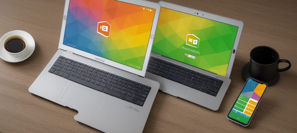 Alunos aprendendo Excel e Word em um curso online de pacote office para servidores públicos, com foco em planilhas e documentos.