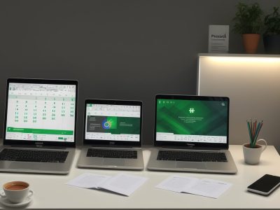 Servidor público estudando em curso online de Pacote Office para melhorar habilidades e carreira