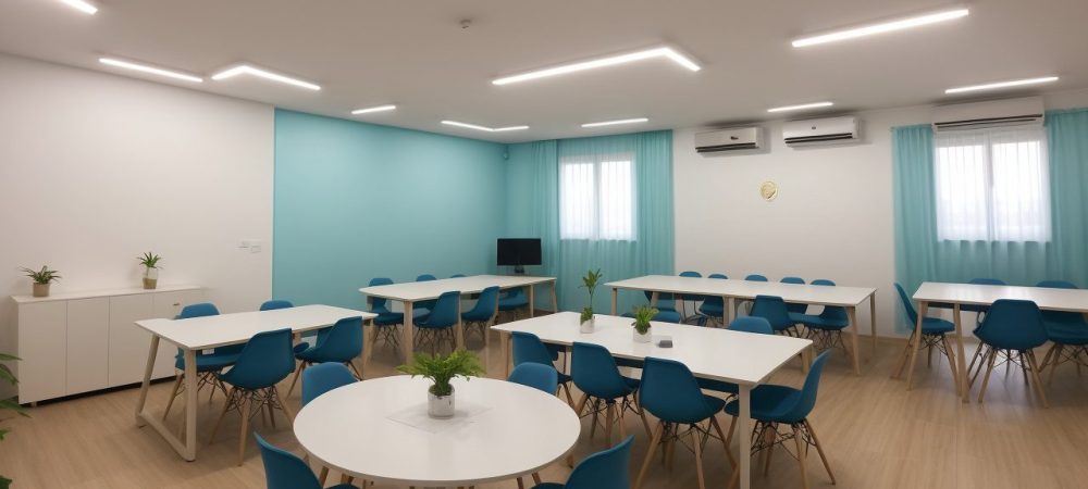 Colaboração em equipe com foco em um curso de administração online, incentivando a eficiência e o engajamento.