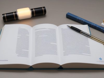 Advogado estudando em um curso online de advocacia pública, com computador e materiais de estudo, representando a inscrição e o futuro profissional.