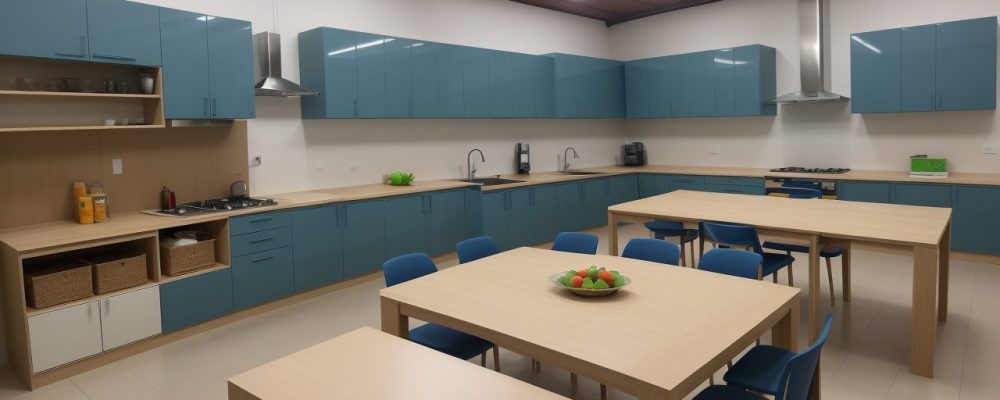 Imagem de uma agroindústria com foco em derivados do leite, mostrando o processamento de alimentos e equipamentos modernos, com um curso de agroindústria em destaque.