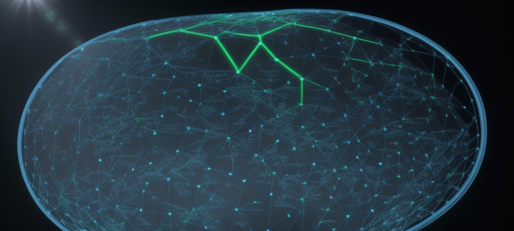 Curso de Bioinformática: Análise Genômica e Oportunidades Ilustração de um curso de bioinformática com pessoas trabalhando em análise genômica e ferramentas de bioinformática em um laboratório moderno.