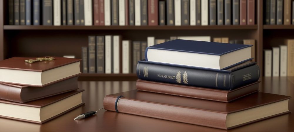 Imagem de um advogado estudando o Código Penal durante um curso de direito penal online.