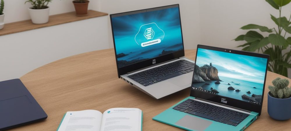 Curso de Edição de Vídeo: Transformando Habilidades com Práticas Visuais Grupos de estudantes aprendendo técnicas de edição de vídeo em um ambiente colaborativo recriado com tecnologia avançada.