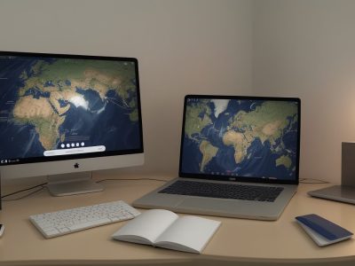 Ilustração de um curso de espanhol básico online, com estudantes aprendendo e se desenvolvendo profissionalmente.