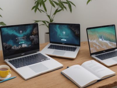 Imagem de um servidor público estudando espanhol básico online, com livros e materiais de estudo sobre a mesa, representando o curso para servidores.