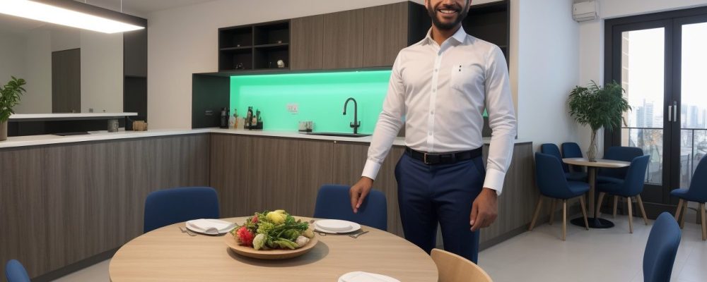 Imagem ilustrativa de um garçom atendendo clientes, demonstrando técnicas e habilidades aprendidas em um curso de garçom