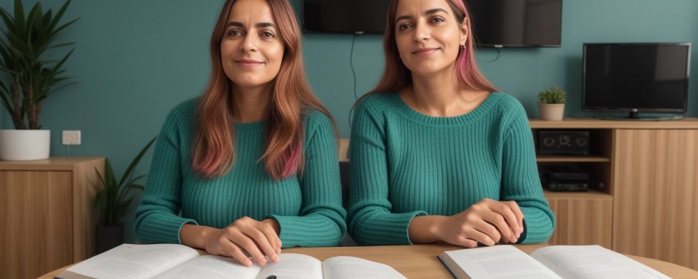 Ambiente colaborativo de aprendizado em inglês online, com materiais de estudo e foco na fluência.