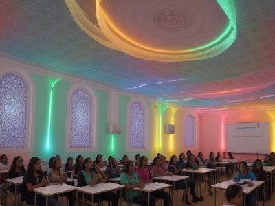 Alunos aprendendo libras em um ambiente de inclusão e respeito à diversidade, com foco no curso de libras.