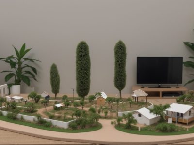 Alunos em um curso de maquete 3D, aprendendo a criar maquetes eletrônicas e de arquitetura passo a passo.