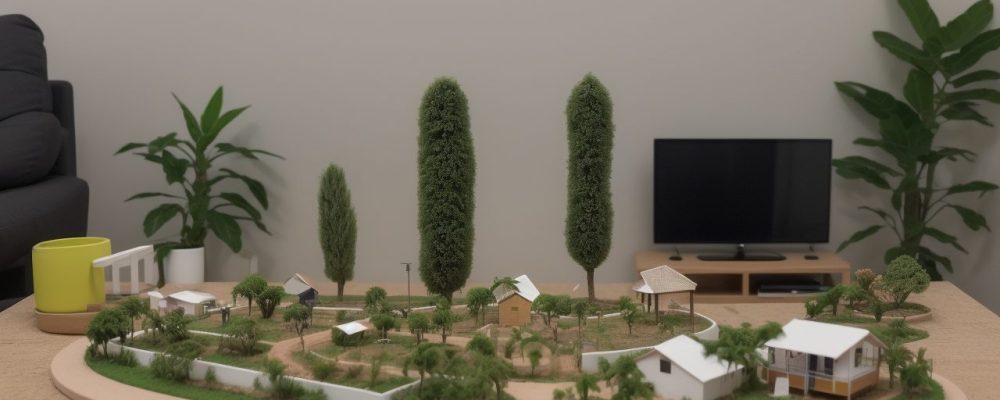 Alunos em um curso de maquete 3D, aprendendo a criar maquetes eletrônicas e de arquitetura passo a passo.