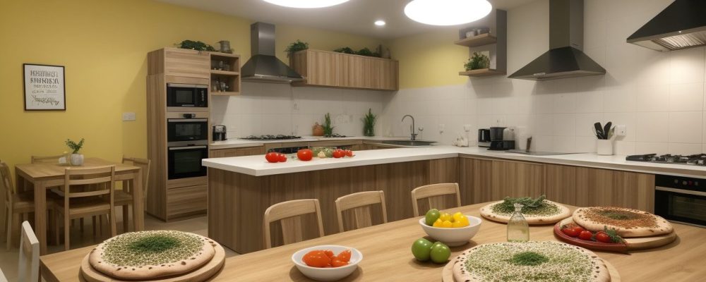 Imagem de um curso de pizzaiolo online, mostrando pessoas aprendendo a fazer pizza, com foco nos ingredientes e no resultado final.