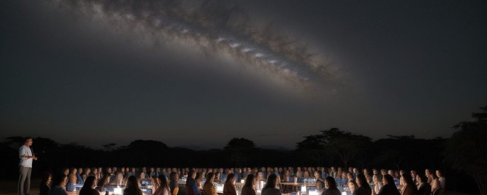 Alunos em um curso de políticas públicas, engajados em discussão, com foco em políticas públicas no Brasil