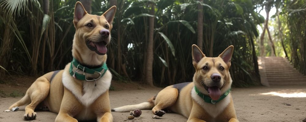 Imagem de um cão feliz interagindo com seu tutor durante um curso de psicologia canina, destacando o adestramento e a comunicação.