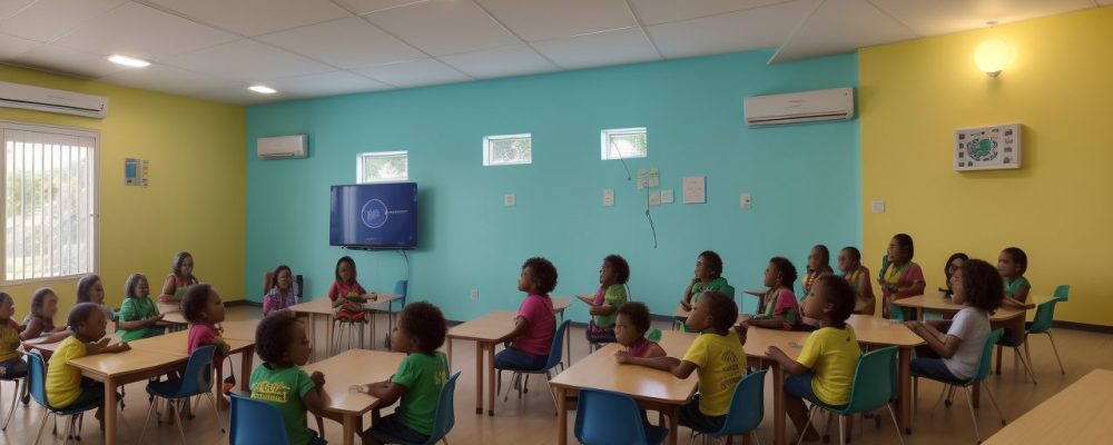 Alunos participando de atividades adaptadas em um curso de psicomotricidade para educação física inclusiva, com foco no desenvolvimento motor.
