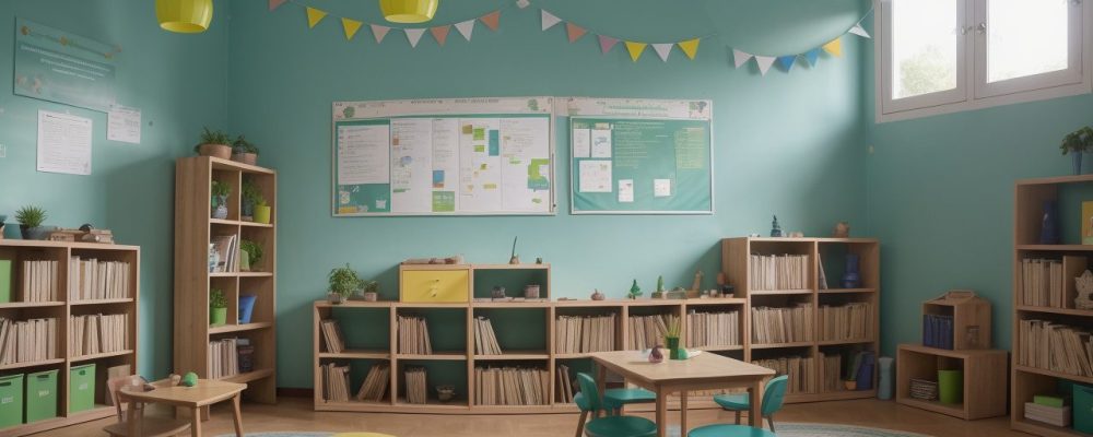 Educadores em sala de aula adaptando atividades para alunos com deficiência intelectual