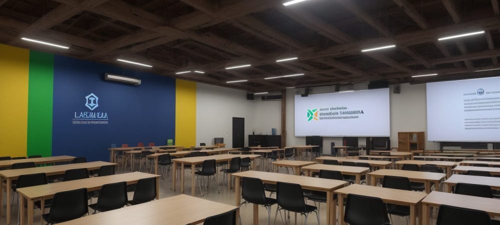 Imagem ilustrando um curso sobre surdocegueira, com pessoas interagindo e aprendendo juntas, simbolizando inclusão e desenvolvimento de habilidades.