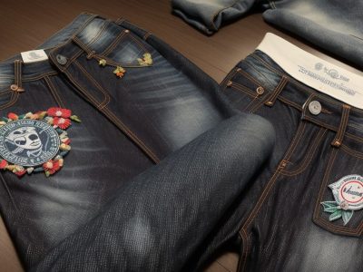 Imagem de pessoas customizando roupas, mostrando ideias de customização de camisetas e jeans, com foco em estilo e identidade visual.