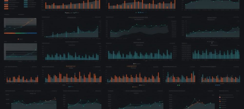 Ilustração mostrando a aplicação de Data Science para negócios, com gráficos, dados e um ambiente de trabalho moderno, representando análise de dados e business analytics.