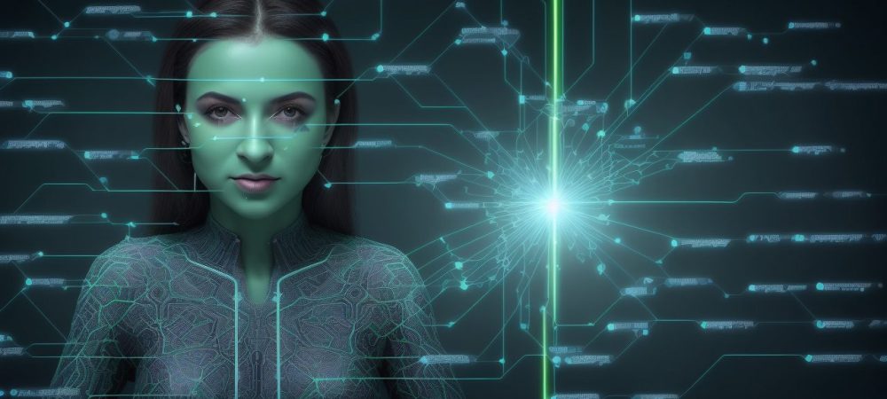 Data Science para Negócios: Transformando o Setor Público Uma representação visual de data science sendo aplicada no setor público, com dados e gráficos em um ambiente de trabalho moderno.