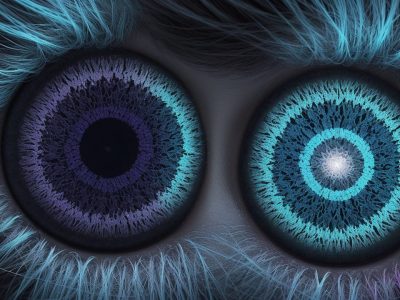 Representação visual dos tipos de deficiência auditiva e seus impactos, com foco em aparelhos auditivos e audiometria.