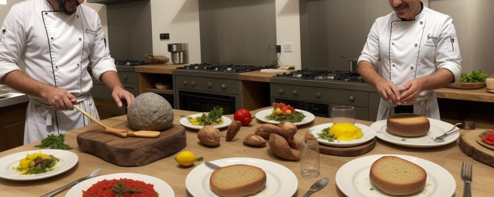 Imagem de um prato italiano apetitoso, representando o tema culinário com um curso de culinária italiana em destaque.