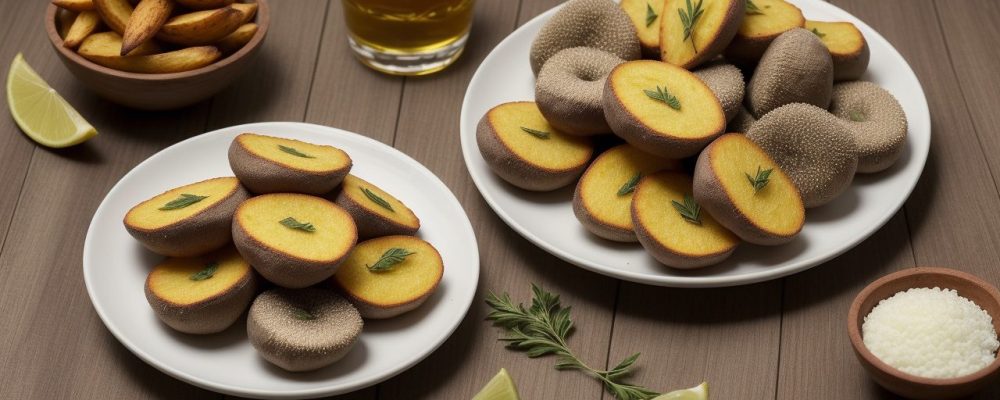 Mesa de boteco com diversos petiscos, como bolinho de bacalhau, torresmo e amigos compartilhando momentos de alegria.