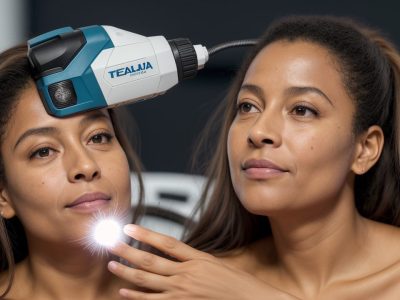 Imagem mostrando diversos métodos de depilação, como cera, laser e linha, com foco em cuidados e resultados.