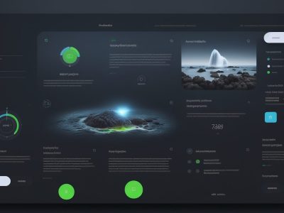 Ilustração de uma interface de usuário criada com Adobe Flex, demonstrando a flexibilidade e o design responsivo do framework.