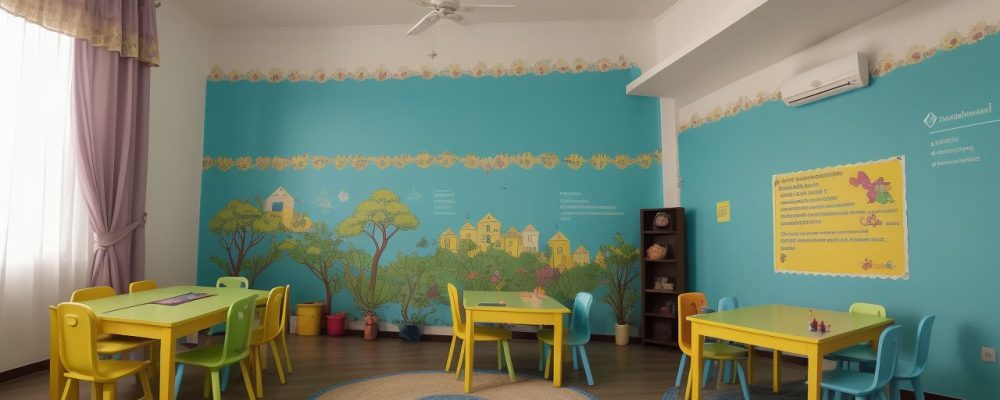 Crianças engajadas em brincadeiras educativas que promovem o desenvolvimento infantil na sala de aula.