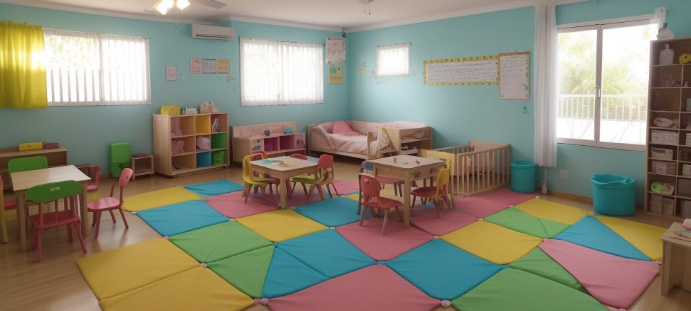 Crianças em aula interativa utilizando brincadeiras educativas para desenvolvimento infantil