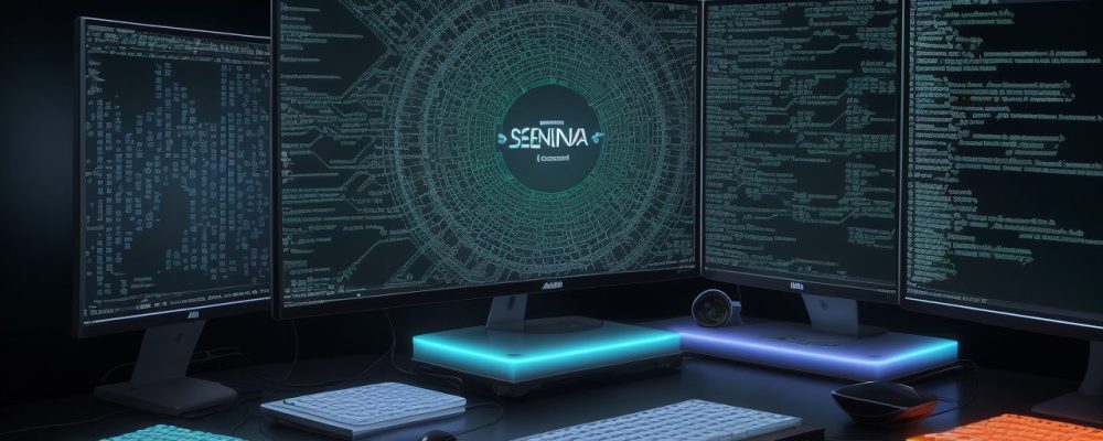 Ilustração mostrando o desenvolvimento web com Java, com destaque para o código, frameworks e aplicações web em um ambiente de trabalho moderno e dinâmico.