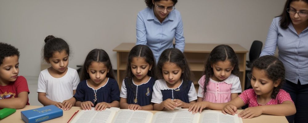 Mensagem de agradecimento para professoras e tias em ambiente escolar, celebrando o Dia dos Professores na educação infantil.