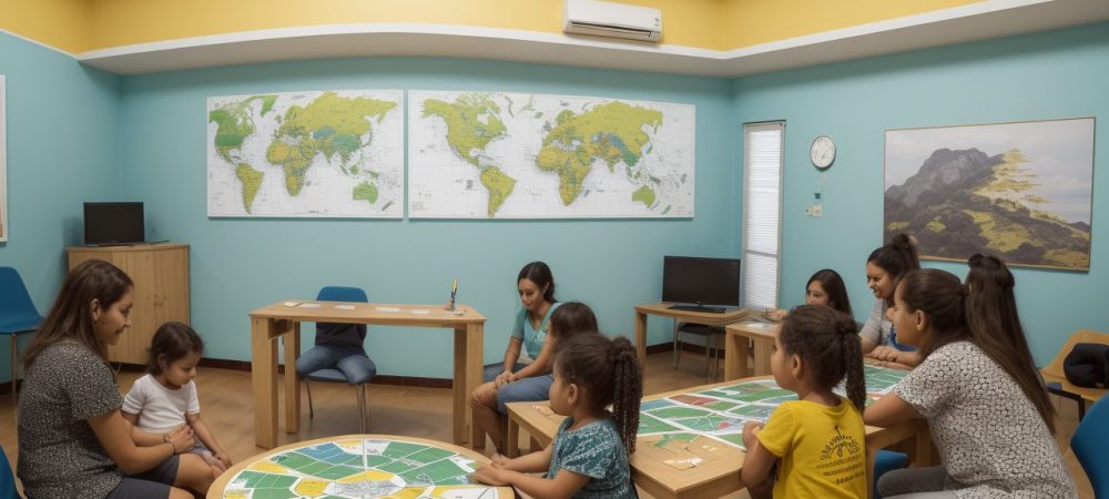 Professor utilizando metodologias ativas para ensinar e promover um plano de aula dinâmico e envolvente em sala de aula