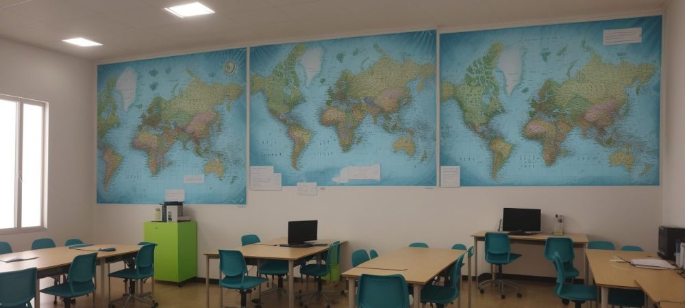 Professor em sala de aula utilizando metodologias ativas e planejamento pedagógico para engajar alunos