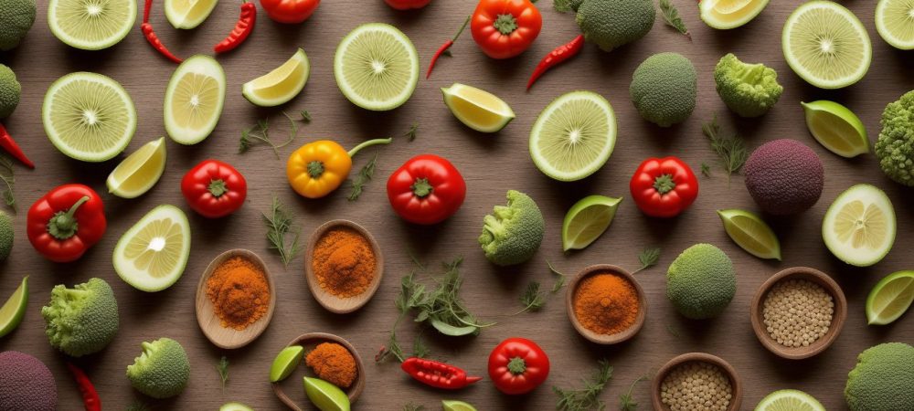 Ilustração de um prato com alimentos saudáveis e um rim, simbolizando a dieta para doença renal e o cuidado com a nutrição renal