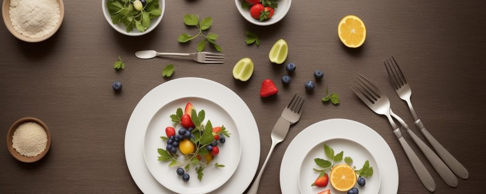 Ilustração de um plano alimentar detalhado para dieta de pacientes renais, com foco em nutrição e saúde