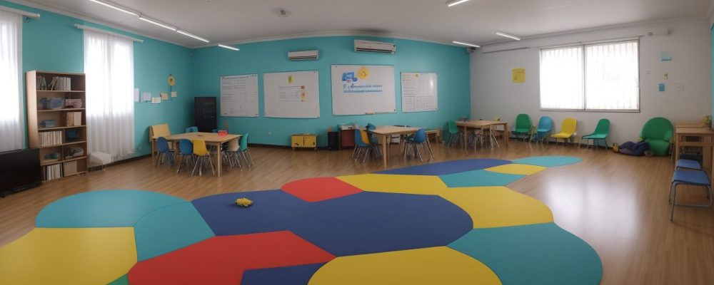 Sala de aula colaborativa destacando estudantes em atividades de identificação e intervenção de dificuldades de aprendizagem.