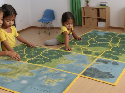 Sala de aula com alunos usando recursos visuais para superar dificuldades de aprendizagem.