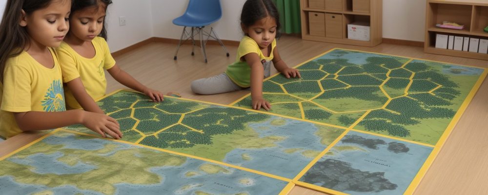 Sala de aula com alunos usando recursos visuais para superar dificuldades de aprendizagem.