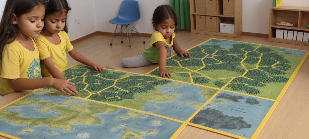 Sala de aula com alunos usando recursos visuais para superar dificuldades de aprendizagem.