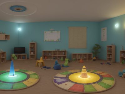 Ambiente de sala de aula acolhedor com alunos utilizando técnicas para superar dificuldades de aprendizagem