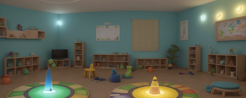 Ambiente de sala de aula acolhedor com alunos utilizando técnicas para superar dificuldades de aprendizagem